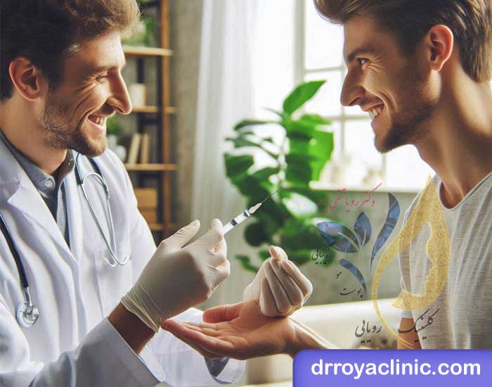 تزریق بوتاکس کف دست درد دارد