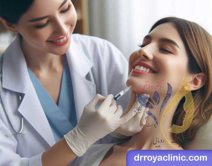 نحوه تزریق ژل به چانه